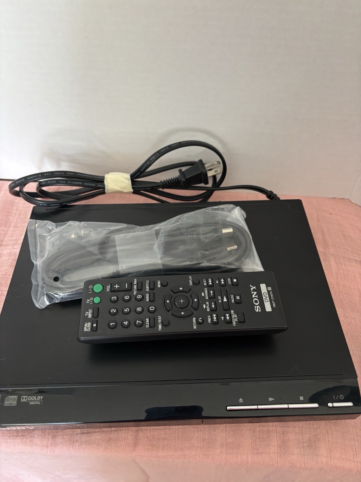 Sony CD/DVD Player With Remote DVP-SR510H