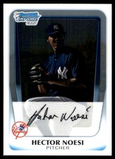 Hector Noesi 2011 Bowman #BCP17 Yankees MLB READ FREE SHIPPING AutographDen