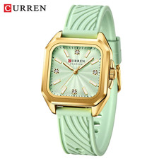 Montre Femme CURREN 9113 Mode Luxe Bracelet En Silicone Vert