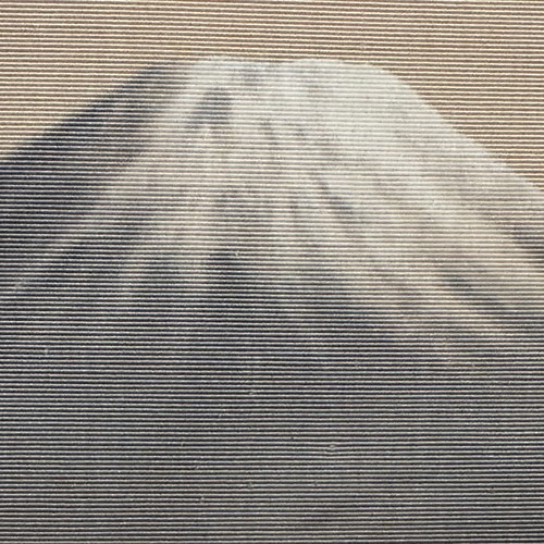 Japanese Birodo Yuzen Cut Velvet Painting Mount Fuji Japan Antique Art - Picture 5 of 10