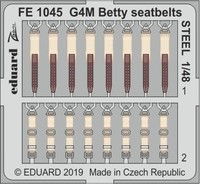 Eduard Accessories FE1045 - 1:48 G4M Betty Seatbelts Steel For Tamiya