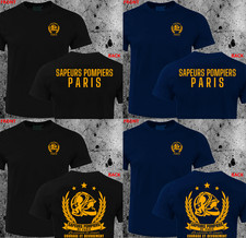 Nueva Camiseta Sapeurs Pompiers París Francia Bomberos Cuerpo de Bomberos Brigada Cuartel General