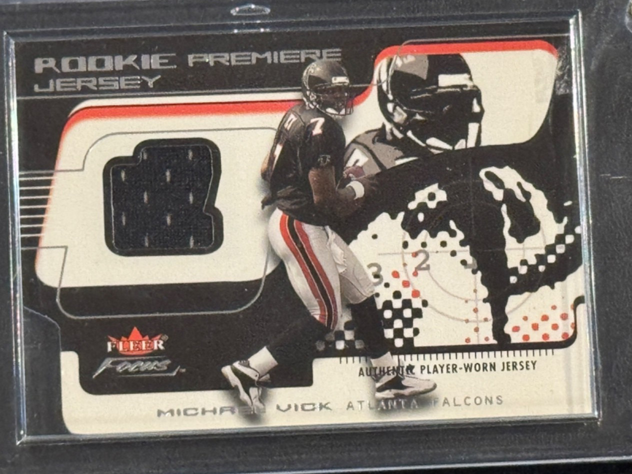 Michael Vick Fleer Focus Rookie Premiere Jersey #RPMV Rookie Premiere Jersey