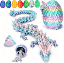 3D Gedruckter Drache 28,5Cm, Drachenei 11Cm, Drachenei Mit Drache, Dragon