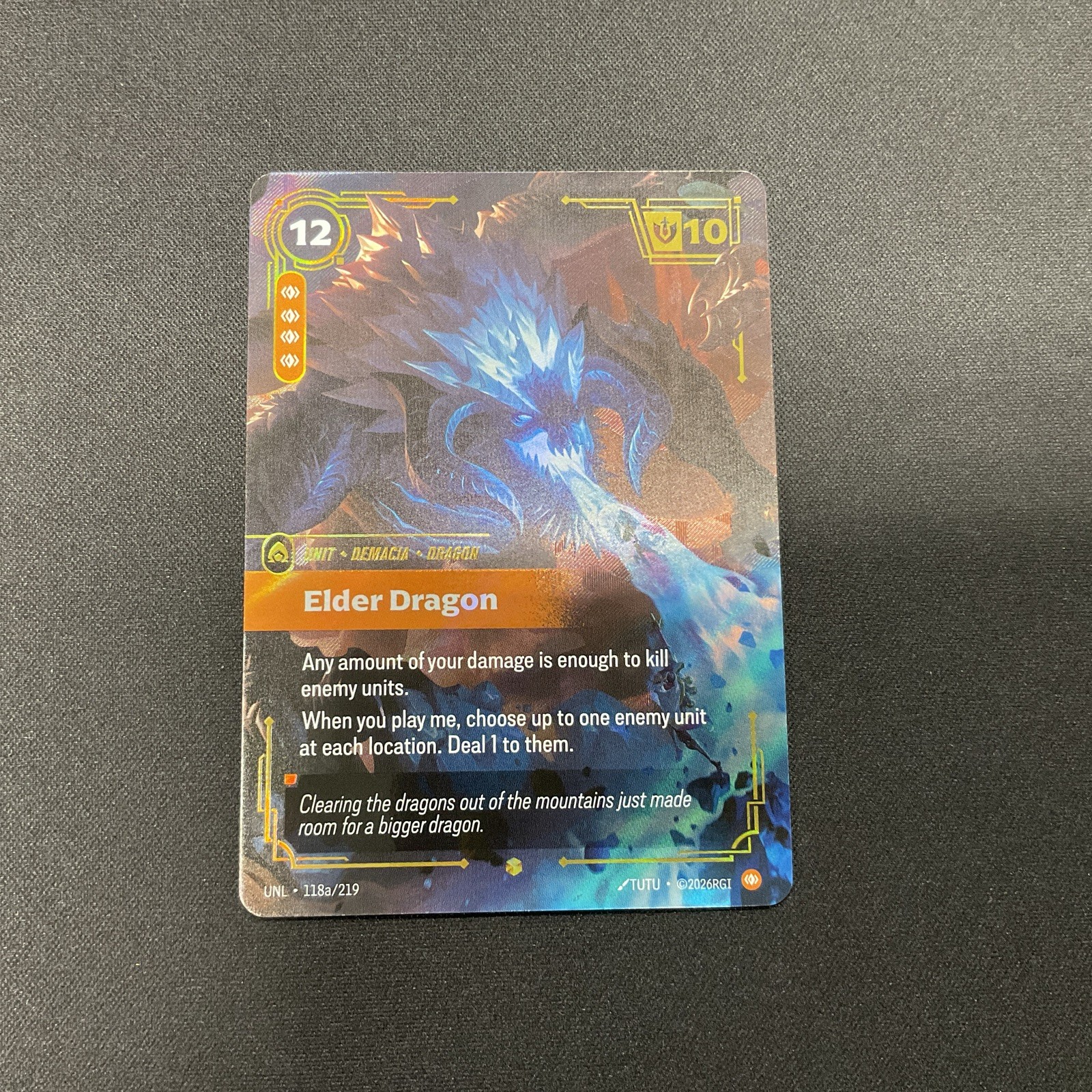 Elder Dragon (Alt Art) | 118a | Riftbound | Unleashed | Foil