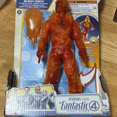 Marvel Human Torch Light Up Action Figure Fantastic Four First Steps Flame