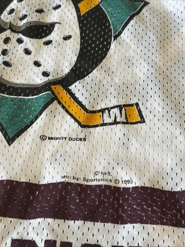 Vintage Mighty Ducks of Anaheim Shirt Purple Large USA Adult Medium - Picture 2 of 5