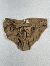True Vintage Victoria s Secret Second Skin Satin Gold Label Flutter Bikini S