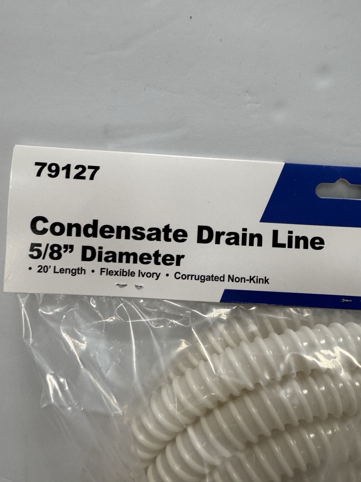 Mars Condensate Drain Line 5/8 X 20' Corrugated Non-Kink Flexible Ivory, 79127