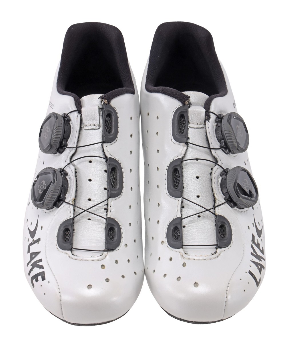 Lake CX332 Carbon Road Bike Shoes EU 38 US Women 7.5 WHITE BOA