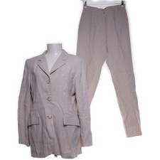 L.O.G.G by H&M, Anzug, Größe: 40, Acetat/Leinen, Beige #bvS