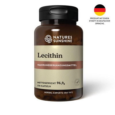 Nature's Sunshine Lecithin 170 Kapseln aus Soja für Gedächtnis & Fokus
