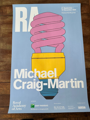 Michael Craig - Martin - ''Royal Academy of Arts '2024 Ausstellungsplakat -