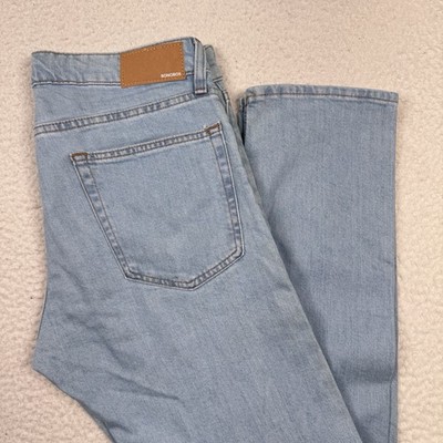 Bonobos Jeans Men's 32x32 Slim Straight Light Wash Denim Blue Preppy