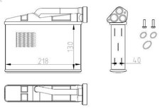 Wärmetauscher, Innenraumheizung NRF 54409 für BMW 5 (E39) 2 2000-2003