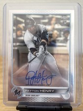 2022 Topps Chrome - Rookie Autographs Payton Henry #RA-PH (AU, RC)