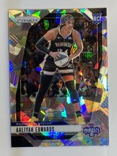2024 Panini Prizm WNBA - Aaliyah Edwards #70 Ice Prizm (RC) Mystics
