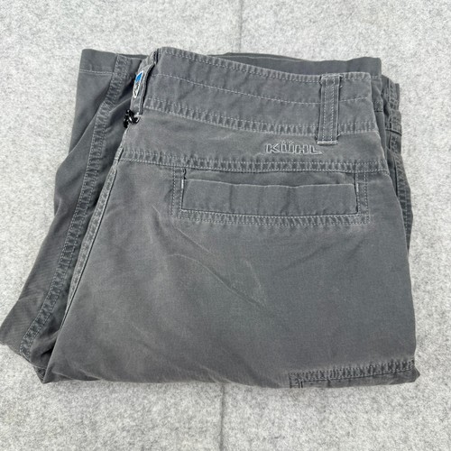 Kuhl Shorts Men’s 32 Vintage Patina Dye Gray 11" Cargo Canvas Outdoor Hiking - Picture 1 of 10