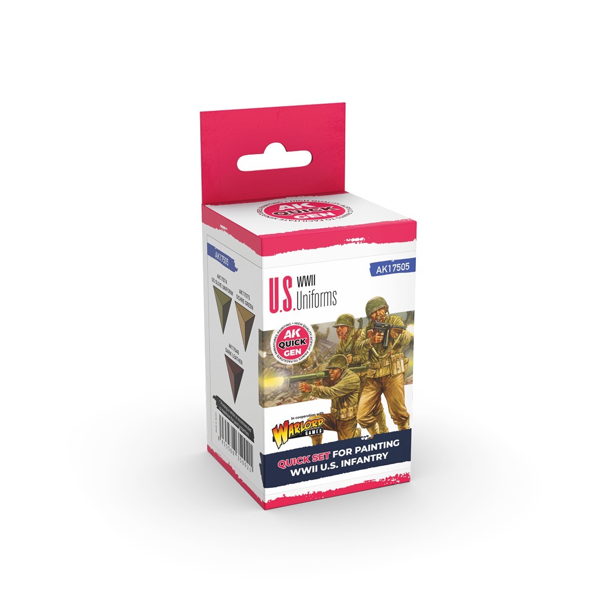 US WW2 Uniforms Set - AK Quick Gen Colour - AK Interactive 18ml Acrylic Paint
