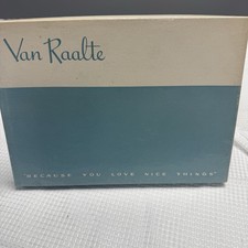 Vtg 50s VAN RAALTE Mirage Drama 9.5L .30-51 Nylon Hose Stockings Seam New Box