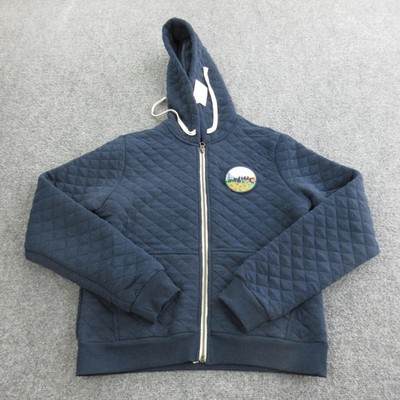 Marine Layer Hoodie Womens Small Blue Corbet Quilted Full Zip San Francisco