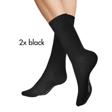Hudson Unisex Socken Easy&sup3; 3-Pack druckfreier Bund schwarz Gr.