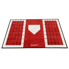 GoSports Baseball and Softball Hitting Mat with Batting Stance Alignment Guid...