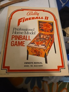 Vintage Bally Pinball Machine Game Manual Schematics Fireball Instructions 