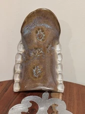 Erik Hertz Stamped Pottery Wall Pocket/Wall Vase  Handmade 