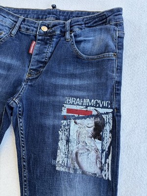 DSQUARED2 Jeans Slim Jean Ibra Ibrahimovic Icon Limited Edition Größe 44 Herren