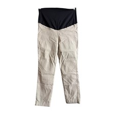 Tribal Women's Light Khaki Tan Maternity Dress Pants Pregnancy Size 10