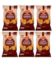 Walkers Slow Roasted Beef Oven Baked Sharing Crisps 150g  PACK OF 6
