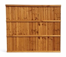 6FT X 5FT Closeboard Fence Panel - Pressure Treated Brown - Read Description