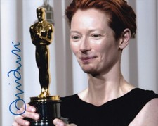 TILDA SWINTON signed autograph 20x25cm MICHAEL CLAYTON in person autograph COA