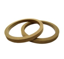 10" Wood Speaker Subwoofer Mounting Spacer Rings - 1 Pair