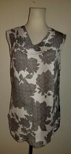 Cabi sz S Tango Tank draped neck sleeveless blouse style 3057  Inv 4732