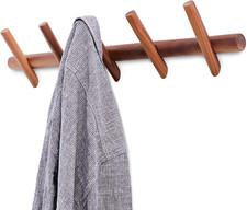 Wood Coat Hooks Wall Mounted Hat Rack Tower Hanger Wall Hooks Decorative Hanger