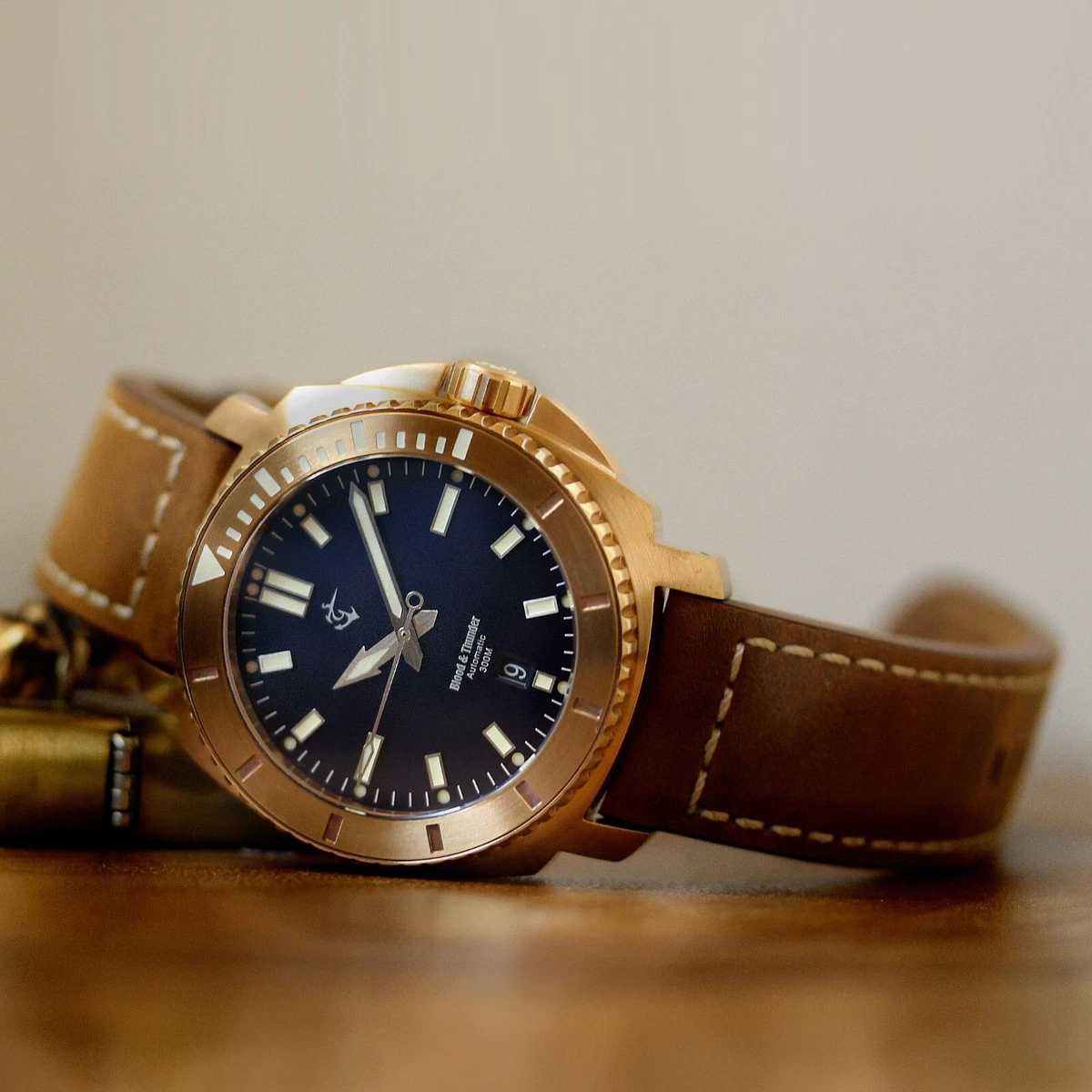 Cobra Calibre Blood 200M Miyota 9015 Automatic Bronze Dive Watch