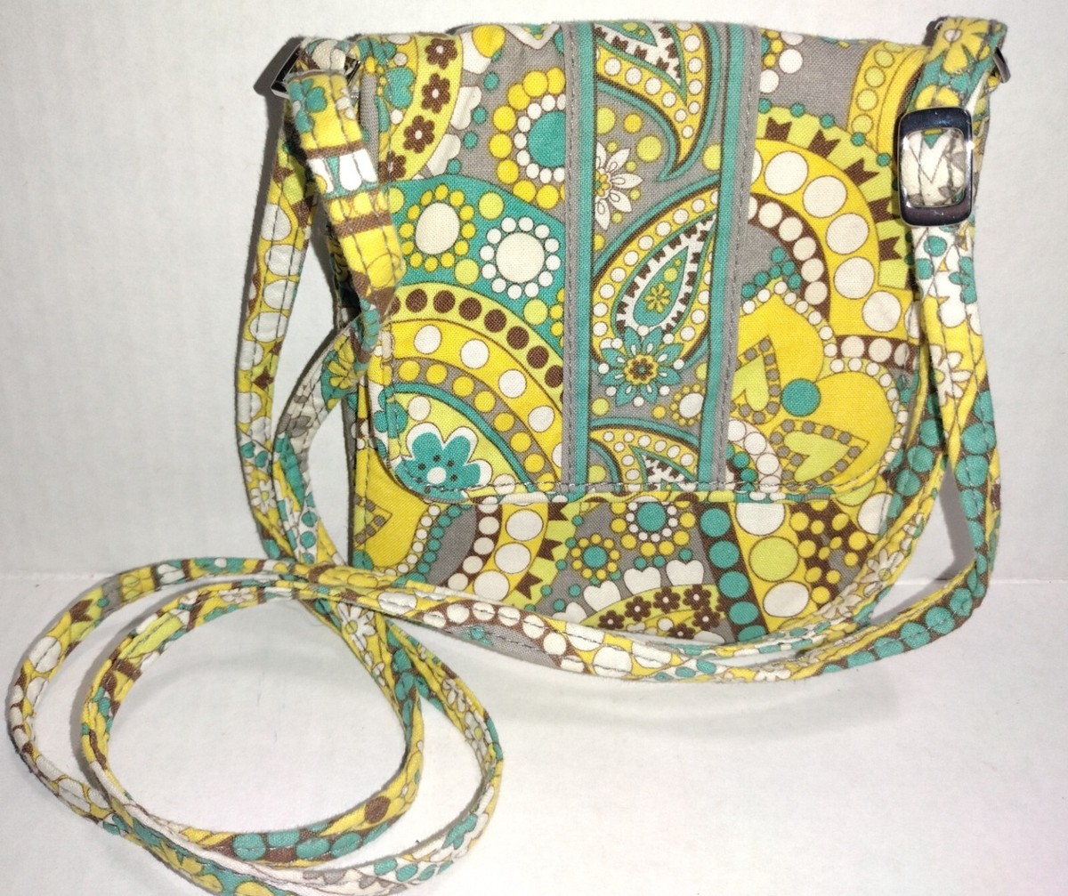 Vera Bradley Lemon Print Sling Bag Vera Bradley Hipster Crossbody Bag Lemon | Mercari main image 2
