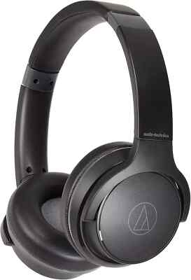 Audio Technica ATH-S220BT kabellose Kopfhörer, bis zu 60 Stunden Wiedergabe - SCHWARZ