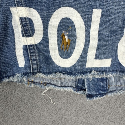 Vintage Y2K Polo Ralph Lauren Denim Jacket Youth Size 12 - Picture 8 of 13