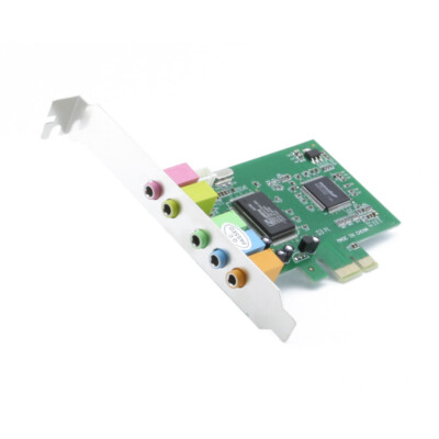 US PCI Express PCI-E 5.1 Ch 6 Channel PCIE Audio Digital Sound Card Adapter New