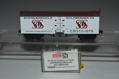 N Scale MTL 58020 Schwarzchild & Sulzberger 40' Single Door Reefer C50051