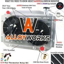 4 ROW RADIATOR SHROUD FAN RELAY KITS FOR 1955-1960 CHEVY CORVETTE 350 V8 4.6L AT