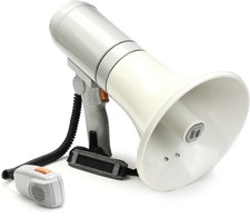 Toa Er-3215 15-watt Megaphone With Microphone - White/gray