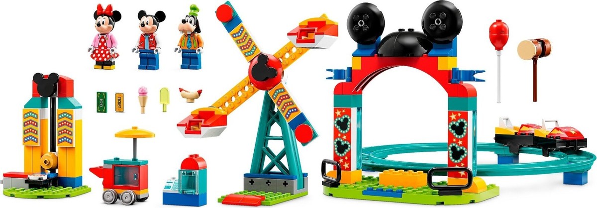 LEGO Disney Mickey, Minnie and Goofy's Fairground Fun Set 10778