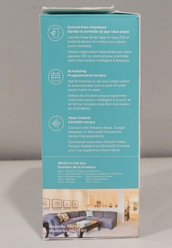 TP-Link Kasa Smart 3-Way Switch HS210 KIT (2-pack) - New Open Box - Picture 7 of 9