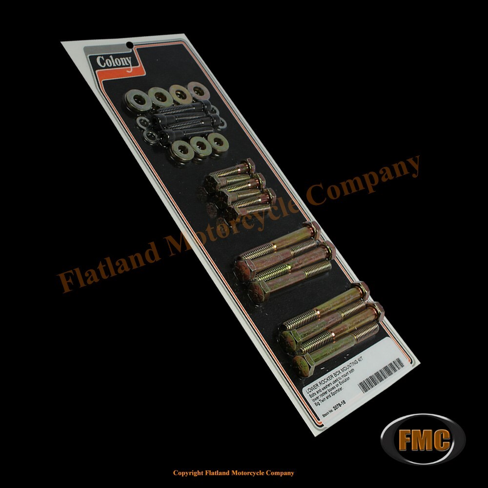 Colony 2078-18, Lower Rocker Box Mounting Kit, Evolution Big Twins