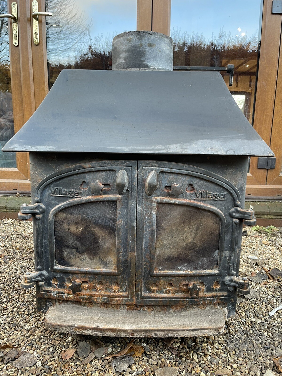 Villager Log Wood Burner Burning Stove eBay