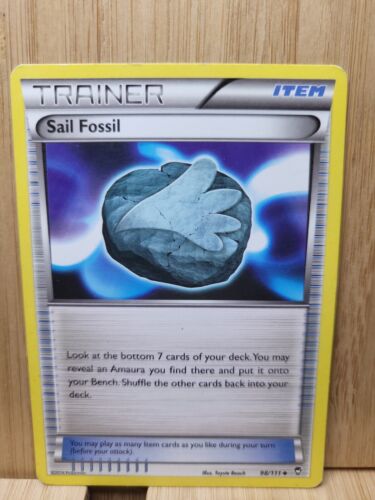 Trainer SAIL FOSSIL🏆 96/111 Furious Fists (Genuine) Pokemon Card🏆 - Picture 1 of 2